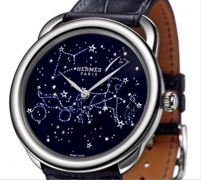 爱马仕_爱马仕宇宙星宿主题珐琅腕表 在此间仰望星空