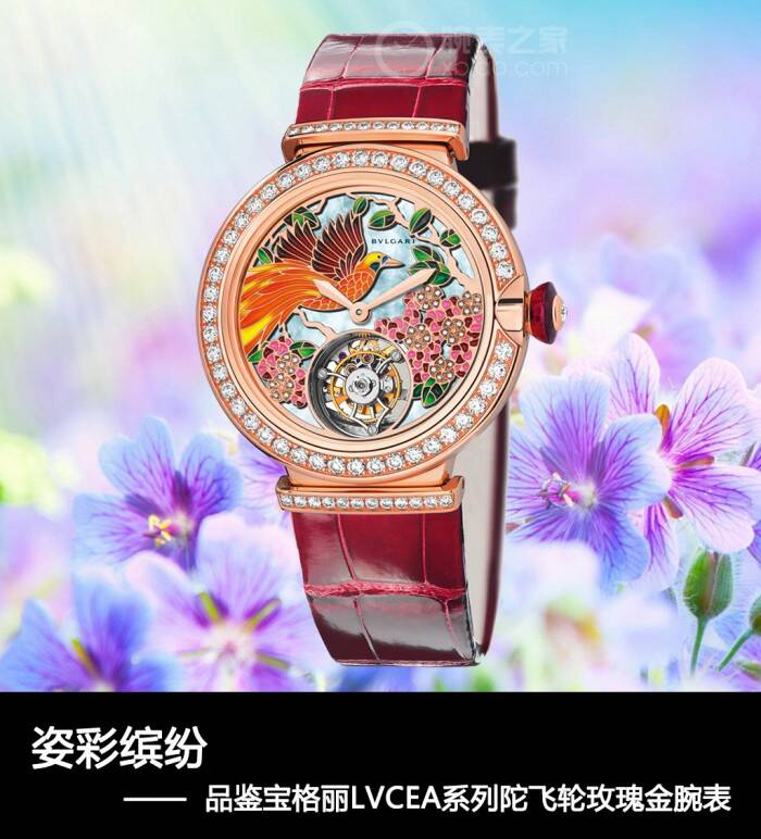 宝格丽 姿彩缤纷 品鉴宝格丽LVCEA系列陀飞轮玫瑰金腕表