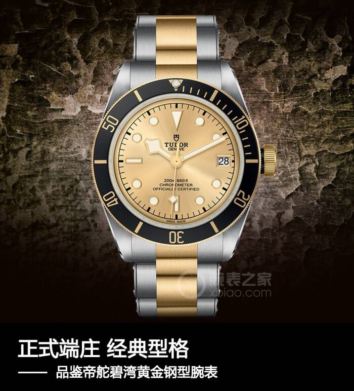 帝舵 正式端庄 经典型格 品鉴帝舵碧湾黄金钢型腕表