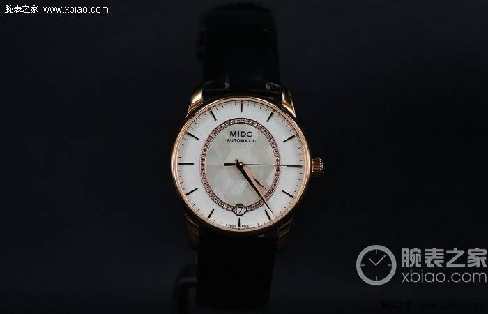 美度 熠熠生辉 2017 Baselworld 美度贝伦赛丽系列绮彩长动能珍珠贝母真钻女士腕表实拍