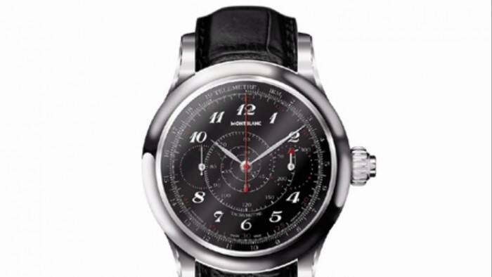 万宝龙_万宝龙Villeret1858系列18K白金计时腕表