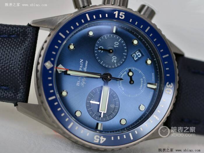 宝珀 碧蓝之海 宝珀全新心系海洋·深潜器Bathyscaphe飞返计时码表