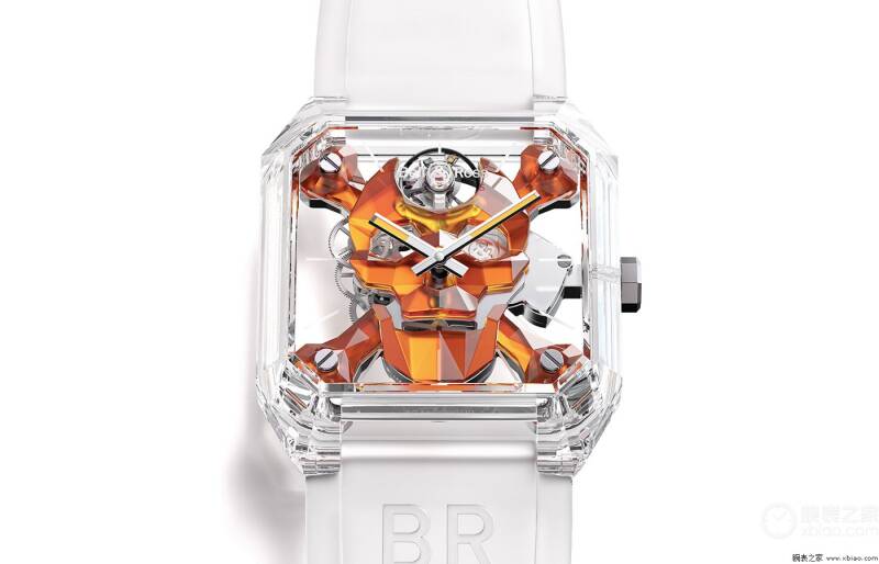 柏莱士_支持Only Watch 2021 柏莱士推出BR 01 Cyber Skull Sapphire赛博骷髅蓝宝石孤品腕表